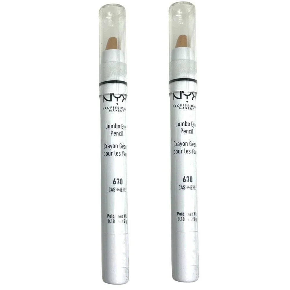 2 Pack - NYX Jumbo Eye Pencil Cream Eye Crayon, Cashmere 630